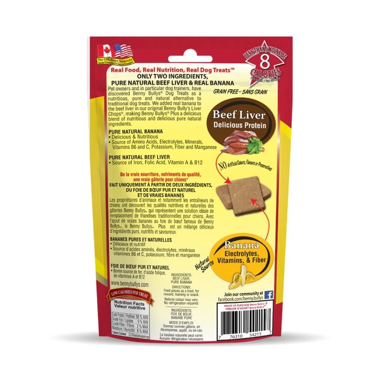 Benny Bully's Benny Bully's Beef Liver Plus Banana 58g