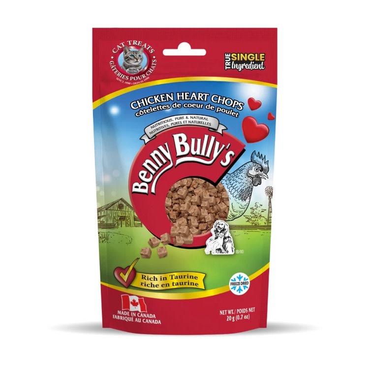 Benny Bully's Benny Bully's Cat Chicken Heart Chops 20g