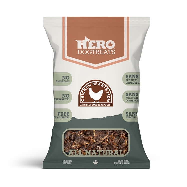 Hero Hero Pet Treats Chicken Hearts 150g