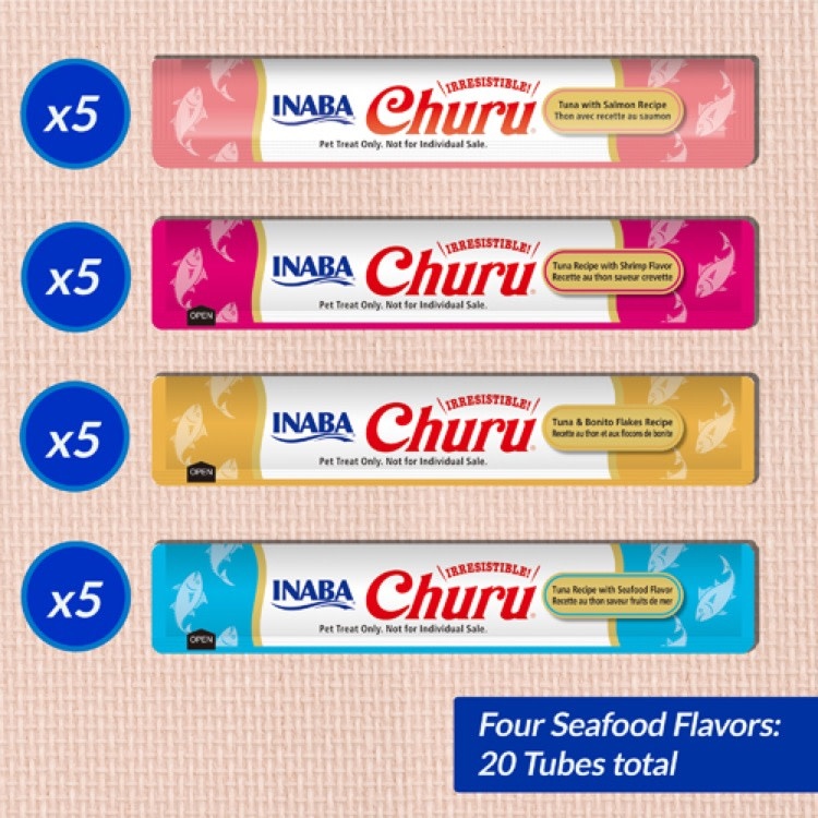 Inaba Inaba Churu CAT Seafood Recipe 20 x 14g