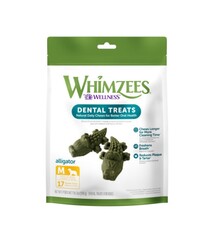 Whimzees Whimzees Aligator  Dental Treat, Medium 12-Pack