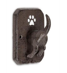 Koppers Koppers Cast Iron Dog Tails Leash Hook Brown