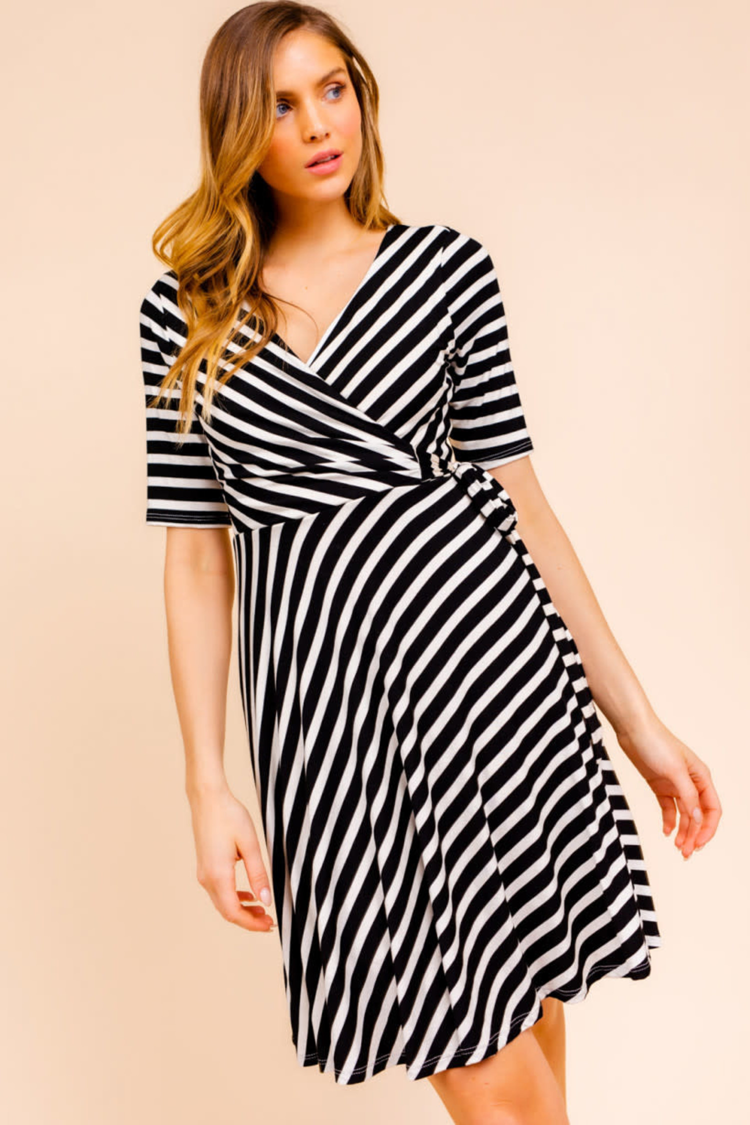 gilli faux wrap dress