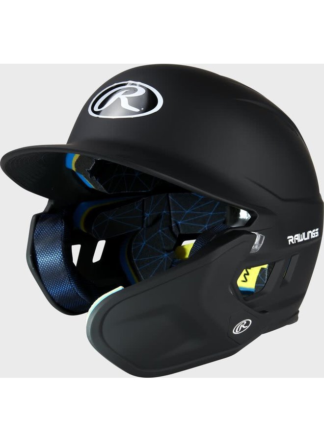 Rawlings MACH One-Tone Matte Helmet w/Adjustable Face Guard - RHB Matte Black