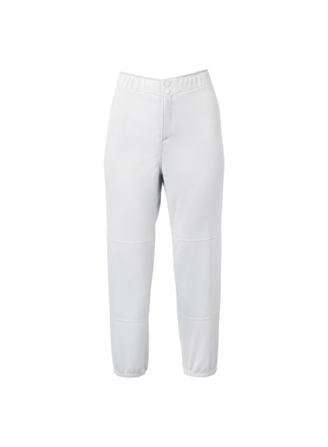 Mizuno Women's Non-Belted Low Rise Fastpitch Pants White XS