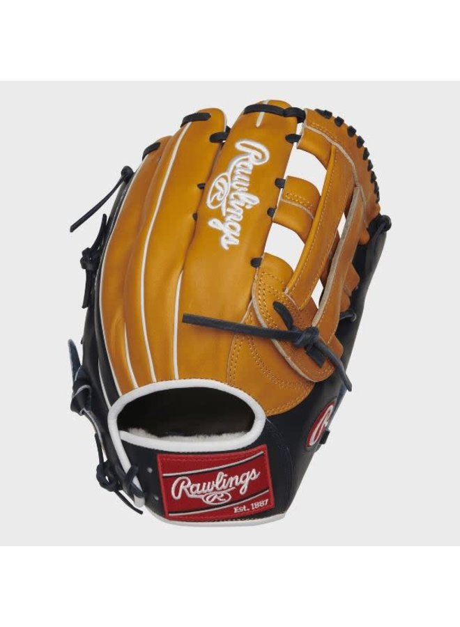 Rawlings Pro Preferred 12.75  Outfield Glove Tan/Navy