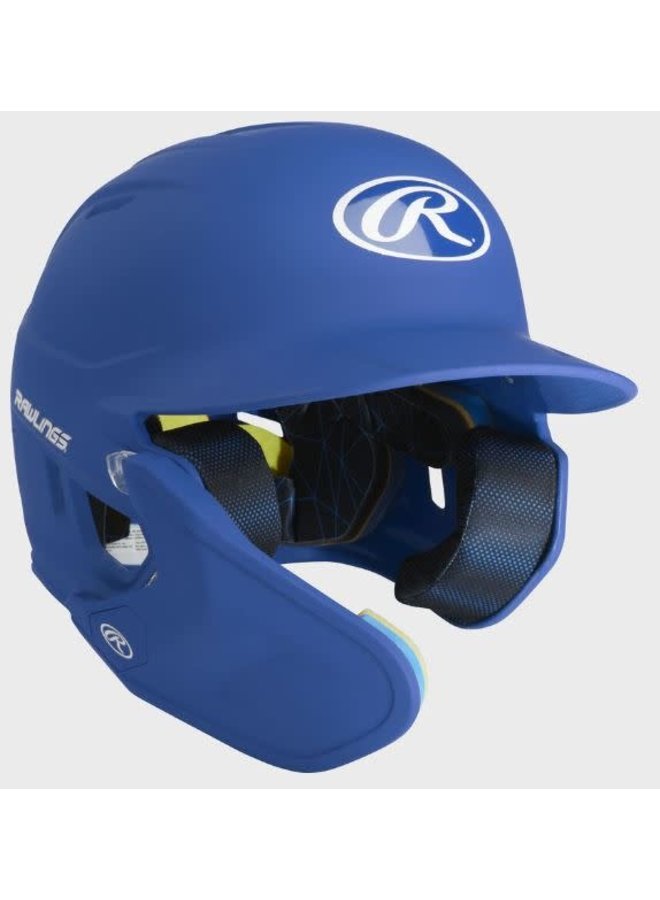 Rawlings Mach One-Tone Helmet w/ADJUST Matte Royal Jr LHB