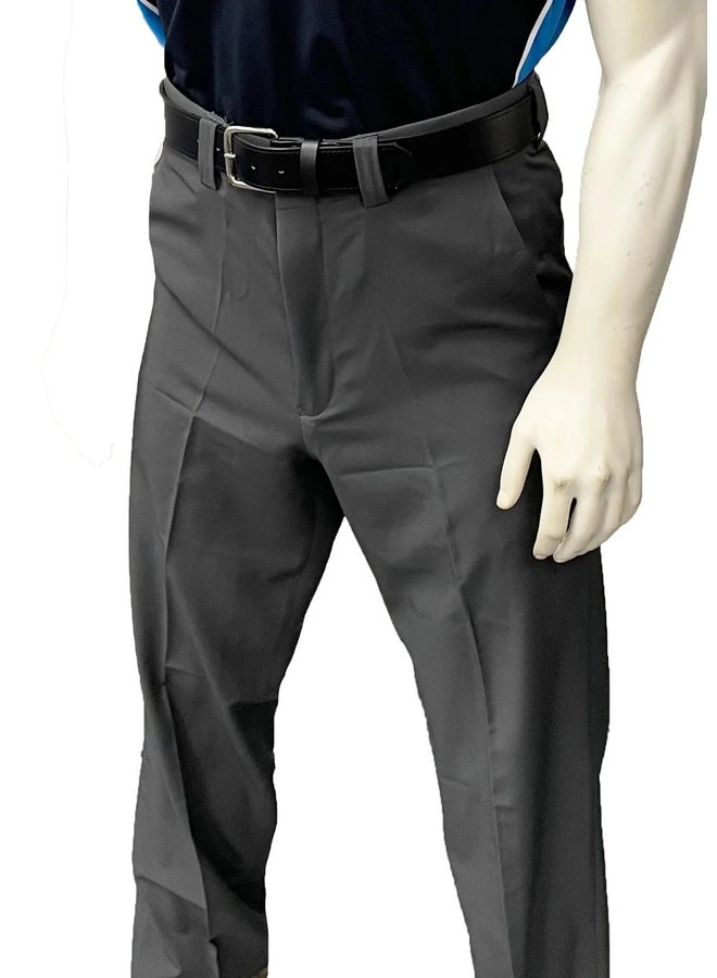 Smitty Mens 4-Way Stretch Flat Front Base Pant Charcoal