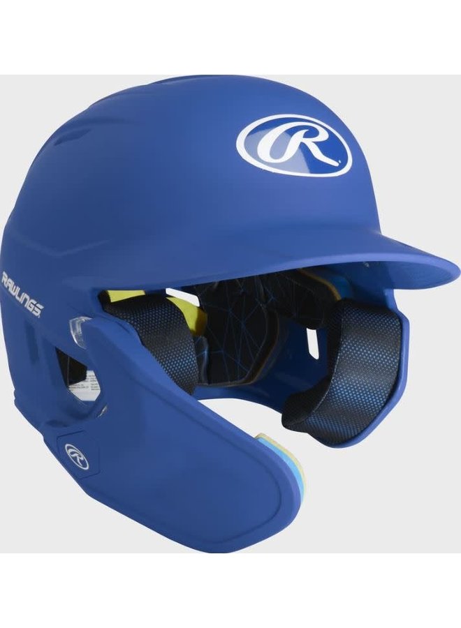 MACH One-Tone Matte Helmet w/Adjustable Face Guard  Matte Royal Senior LHB