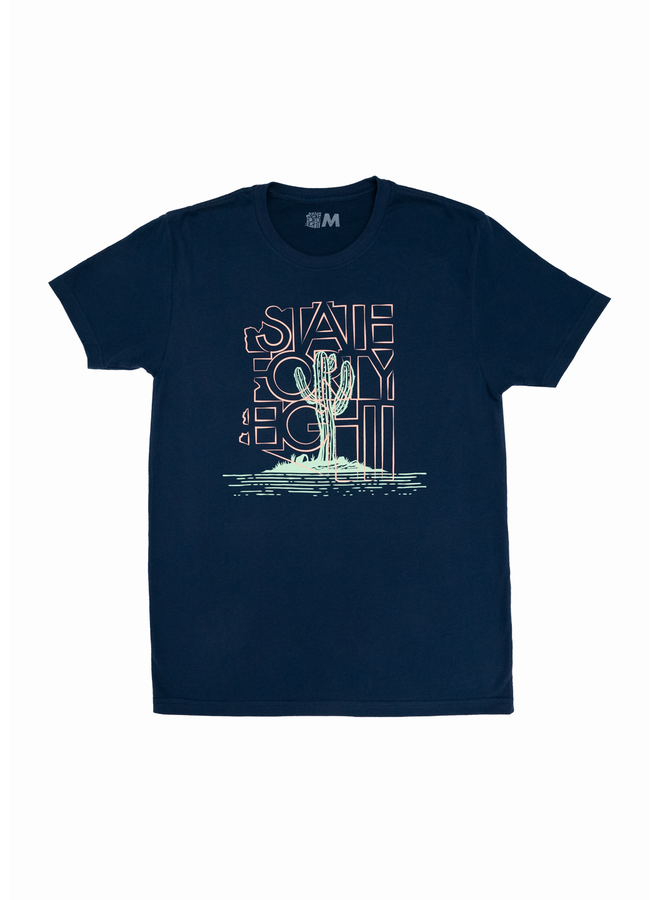 State Forty Eight Saguaro Party Crew Neck Solid Navy