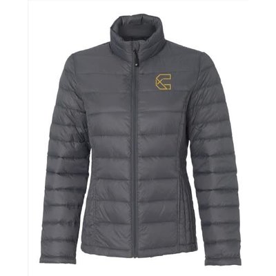 LADIES GREY PUFFER JACKET LADIES GREY PUFFER JACKET