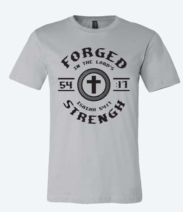 MEN'S FORGED IN THE LORDS STRENGTH TEE