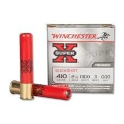 Winchester Super-X 410 GA, 2-1/2 in, 000B, 3 Pellets, 1300 fps, 5RDS