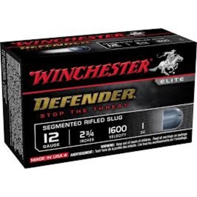 Winchester Winchester Defender Elite PDX1 Rifled Slugs 12 GA 2-3/4" 3 - 150 Grain Pieces 1oz, 1600 fps