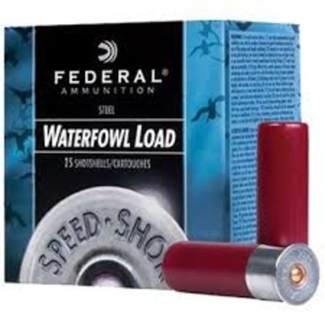 Federal Federal Speed-Shok 12GA 3" 1550FPS 1 1/8oz 2 Shot 25 Steel Waterflow — Siwash Sports