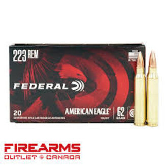 Federal American Eagle .223 REM 62GR FMJBT 20 Rounds