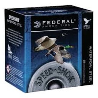 Federal Speed-Shok Shotshell 12GA 3" 1550FPS 1 1/8 Oz #4 Shot Steel 25ct
