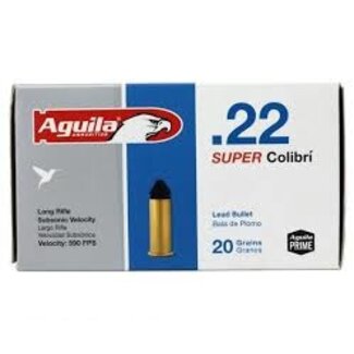 Aguila Aguila .22LR Super Colibri 590fps 20gr 50ct