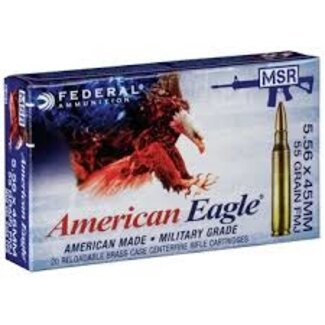 Federal American Eagle 5.56 55GR FMJ 3165 FPS 20 Rds