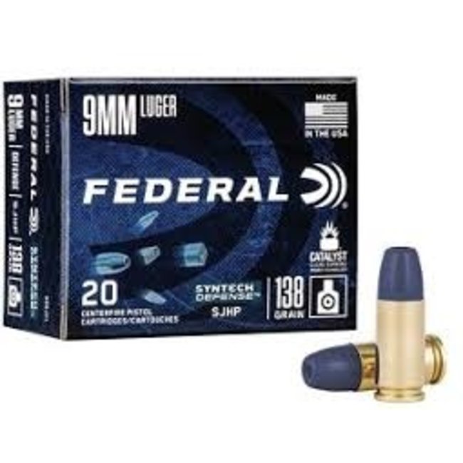 Federal Federal 9mm Luger 138GR SJHP 20RDS