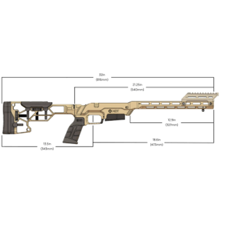 MDT MDT LSS-XL Gen2 Chassis System-Savage SA-Right Handed-Fixed Interface Cerakote FDE