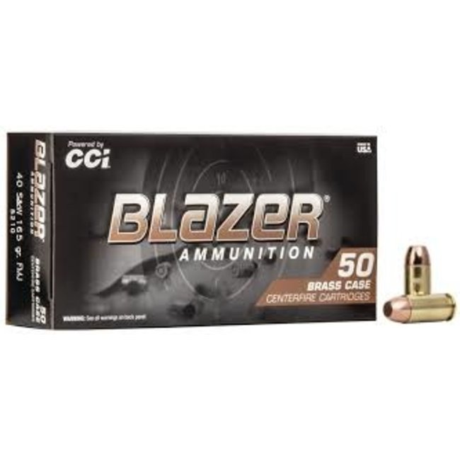 CCI/Blazer CCI Blazer Centerfire Pistol Ammo 40 S&W 165GR Aluminum 50ct
