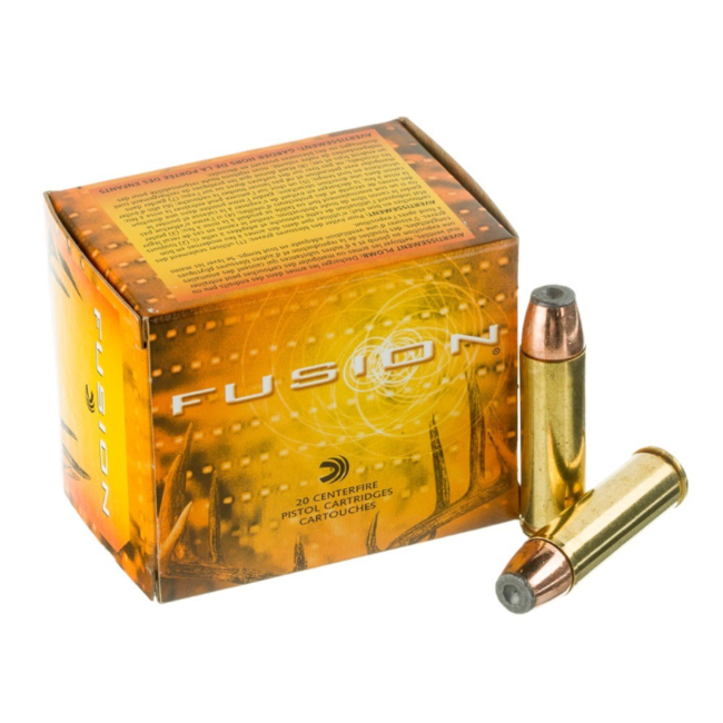 Fusion Fusion Pistol Ammo 500 S&W, SP, 325 Gr, 1450 fps, 20 Rnd, Boxed