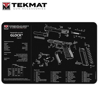 tekMat TekMat TEK-R17-GLOCK Gun Cleaning Mat, 11"x17"