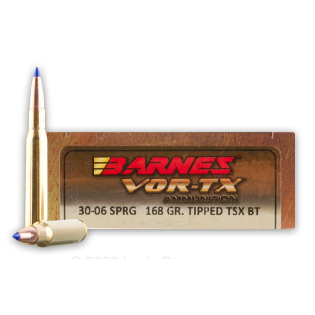 Barnes Barnes Vor-tx Rifle Ammo 30-06 SPR TTSX BT 168Gr 20ct