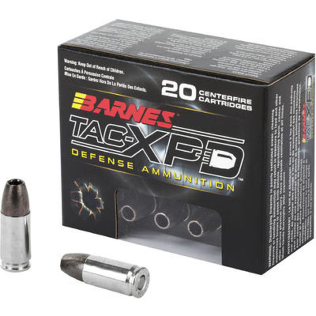 Barnes Barnes Vor-TX Pistol Ammo 9mm Tac-XP HP 115GR  20Rds