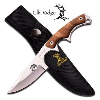 Elk Ridge Elk Ridge Fixed Blade 7" Burl Wood Handle