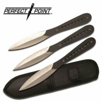 Perfect Point Perfect point 9" Throwing Knives Black/Silver