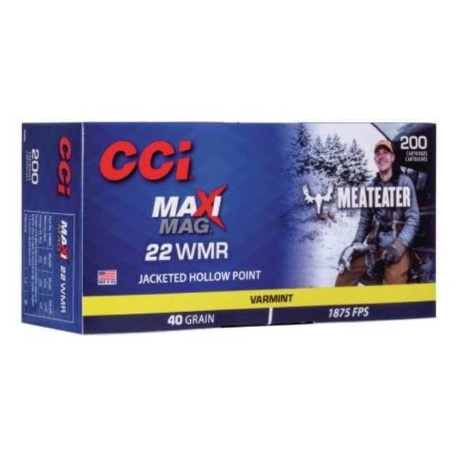 CCI CCI Maxi-Mag 22 WMR 40GR JHP Meateater 200ct