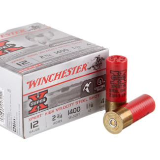 Winchester Winchester Super-X Xpert Shotshell 12 GA 2-3/4" No. 4, 1-1/8oz, 1400 fps 25ct