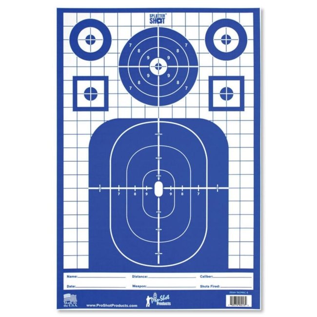 Pro-shot Pro-Shot Tactical Precision Target Blue 8 Pack