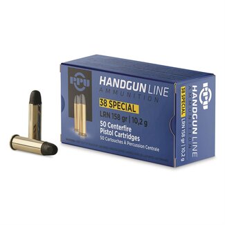 PPU PPU Pistol Ammo 38 Special SWC HP 158GR 50rds