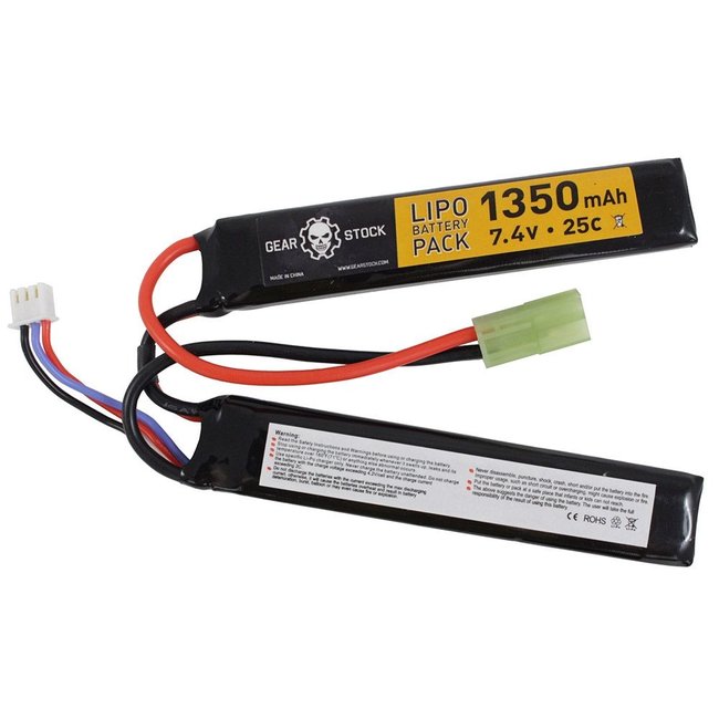 Gear Stock Gear Stock 7.4V 25C 1350mAH Nunchuck LiPo Battery