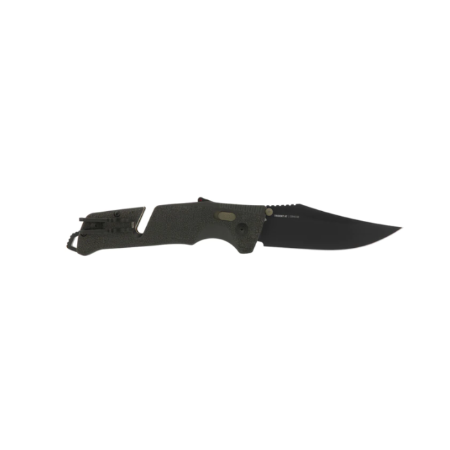 SOG  Trident AT Assisted Open Folding Knife in Olive Drab - Essential for Outdoor Enthusiasts
