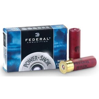 Federal Federal Power-Shok Shotgun Ammo 12GA 2-3/4" 1325FPS 5rds #00