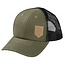 Glock Glock Trucker Cap, Olive and Leather Partch