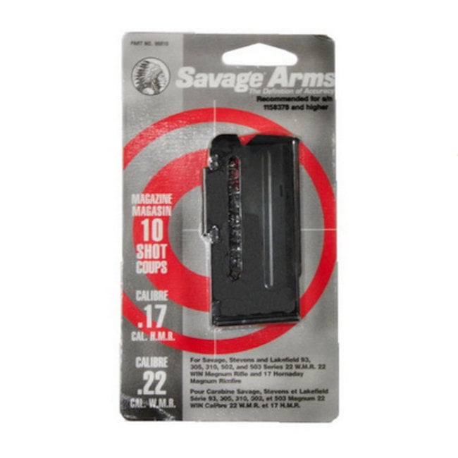 Savage Arms Savage 93 Series Rimfire 10 Round Magazine 17 HMR .22wmr BLK