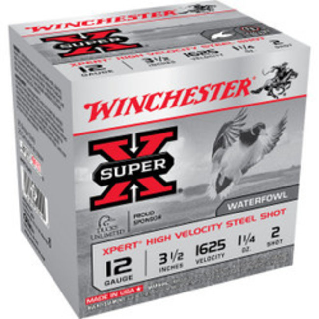 Winchester Winchester Super-X Shotshell 12 GA 3-1/2 1-1/4oz 1625 FPS 20 Rounds