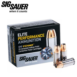 Sig Sauer Sig Sauer Elite V-Crown Performance Pistol 124 Gr 1189  FPS 20 Rounds