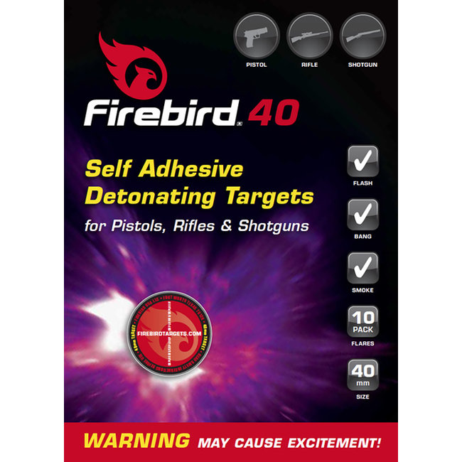 Firebird Firebird 40 Self Adhesive Detonating Targets Pistols, Rifles & Shotguns