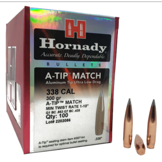 Hornady Hornady Bullet 338 CAL .338" 300 GR Aluminum Tip Match