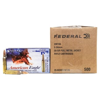 Federal Federal 5.56mm 55GR FMJ-BT 500 Rounds