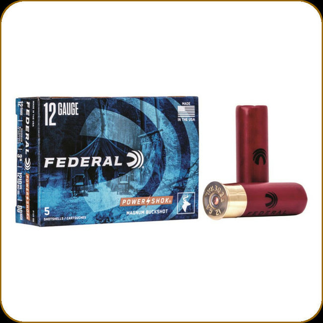 Federal Federal Power-Shok Shotgun 12GA 3" 00 Buck 5 ct