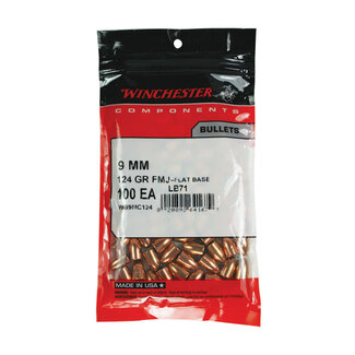 Winchester Winchester 9MM 124GR FMJ PER/100 Bullets