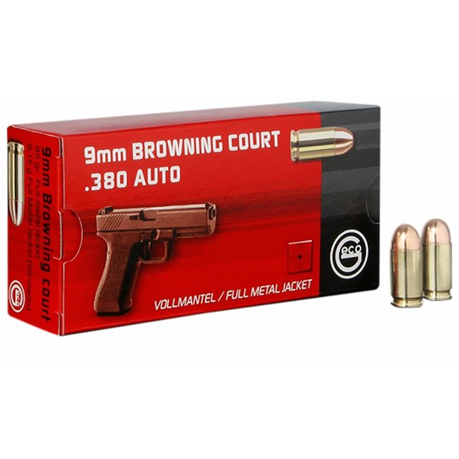Geco Geco 380 Auto 9mm Browning Court 95gr FMJ 50 Rounds