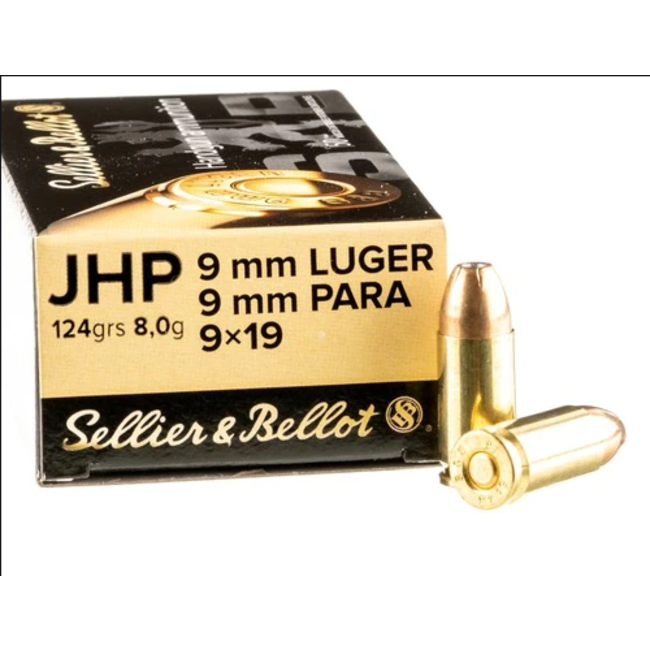 Sellier & Bellot Sellier & Bellot 9mm PARA 124GR JHP Bonded